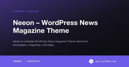 Neeon – WordPress News Magazine Theme