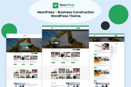 NeonPress – Business Construction WordPress Theme