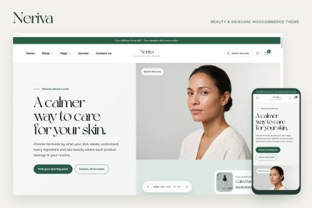 Neriva – Beauty & Skincare WooCommerce Theme