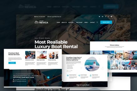 Nevica – Yacht Rental WordPress Theme