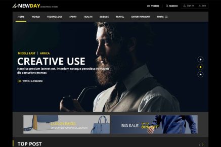 Newday – Magazine Responsive Html Template