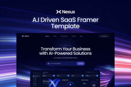 Nexux – AI Saas Landing Page WordPress Theme