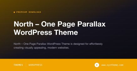 North – One Page Parallax WordPress Theme