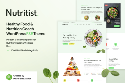 Nutritist – Healthy Food & Nutrition Coach Theme