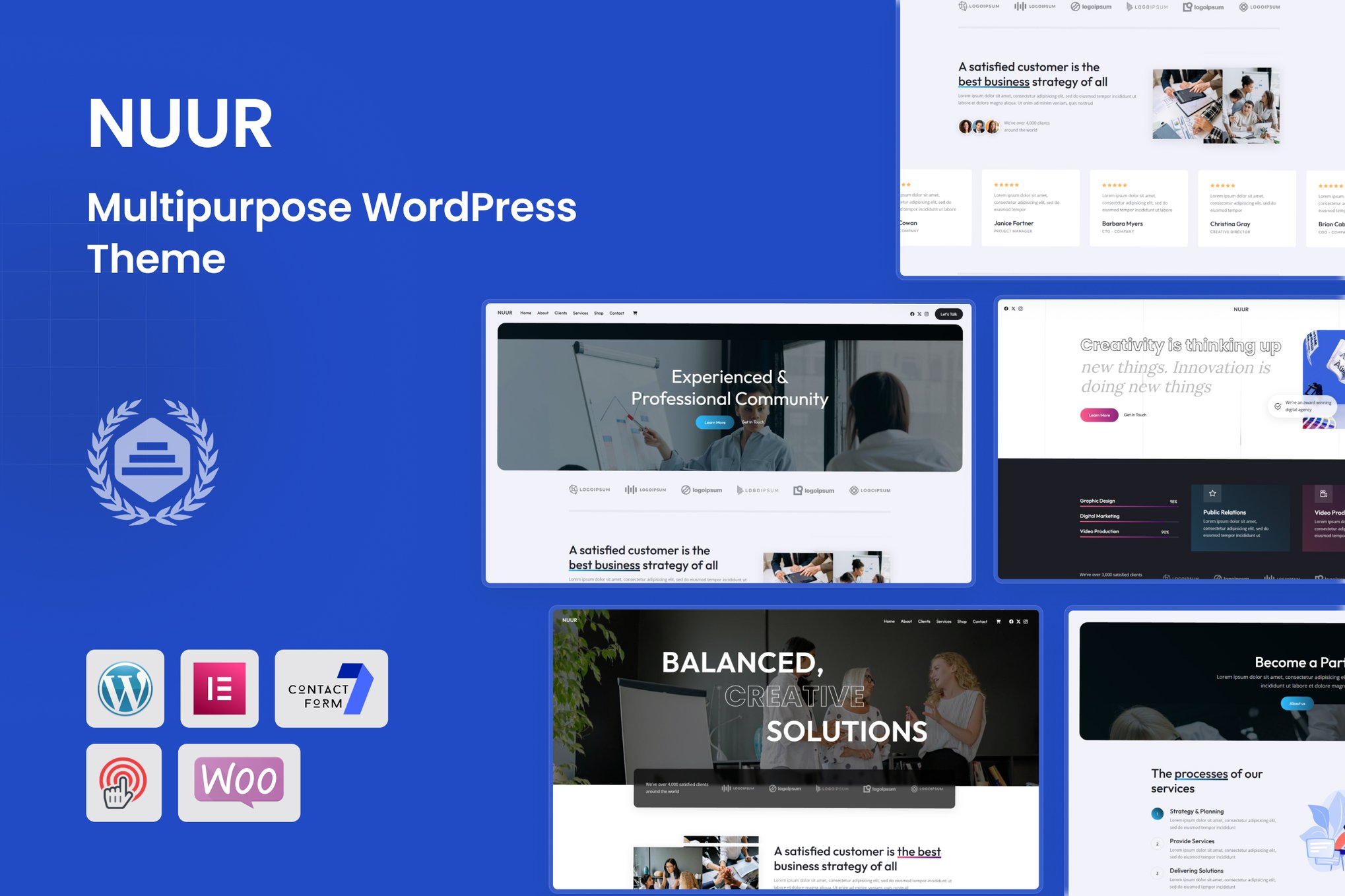 Nuur – Multipurpose Creative WordPress Theme