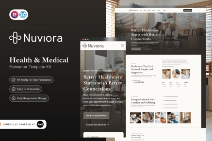 Nuviora – Health & Medical Elementor Template Kit