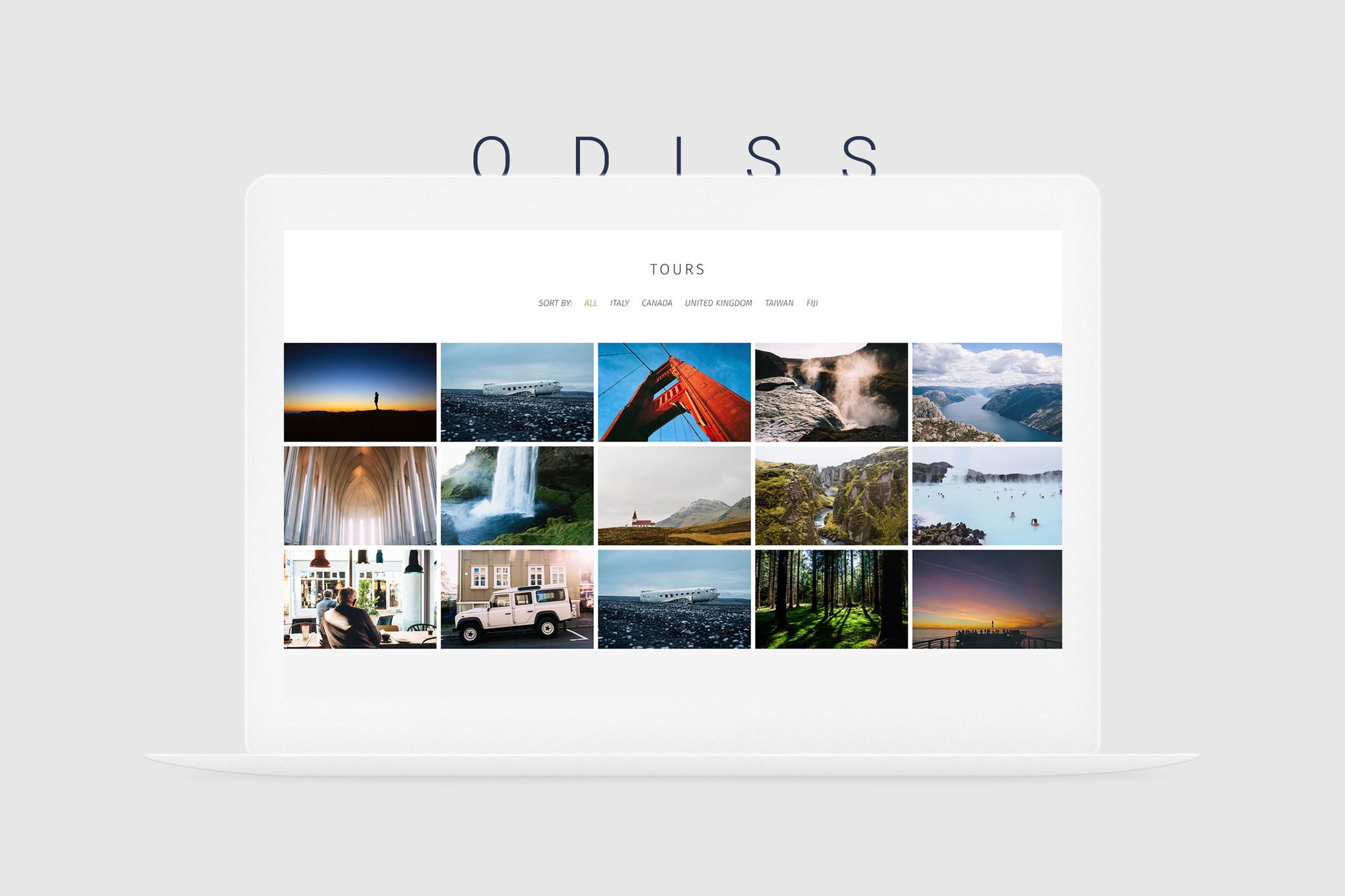 Odiss – Travel Booking Landing Page