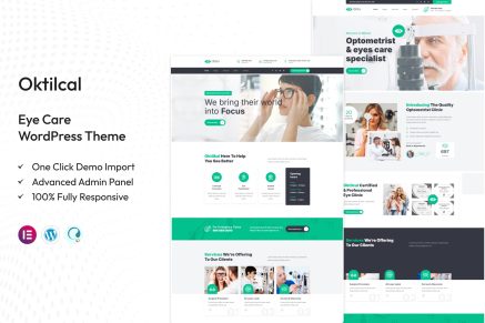Oktilcal – Eye Care WordPress Theme