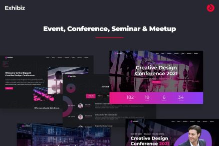 Onepage Event, Conference, and Meetup – Exhibiz