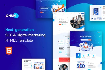 Onum – SEO & Marketing HTML5 Template