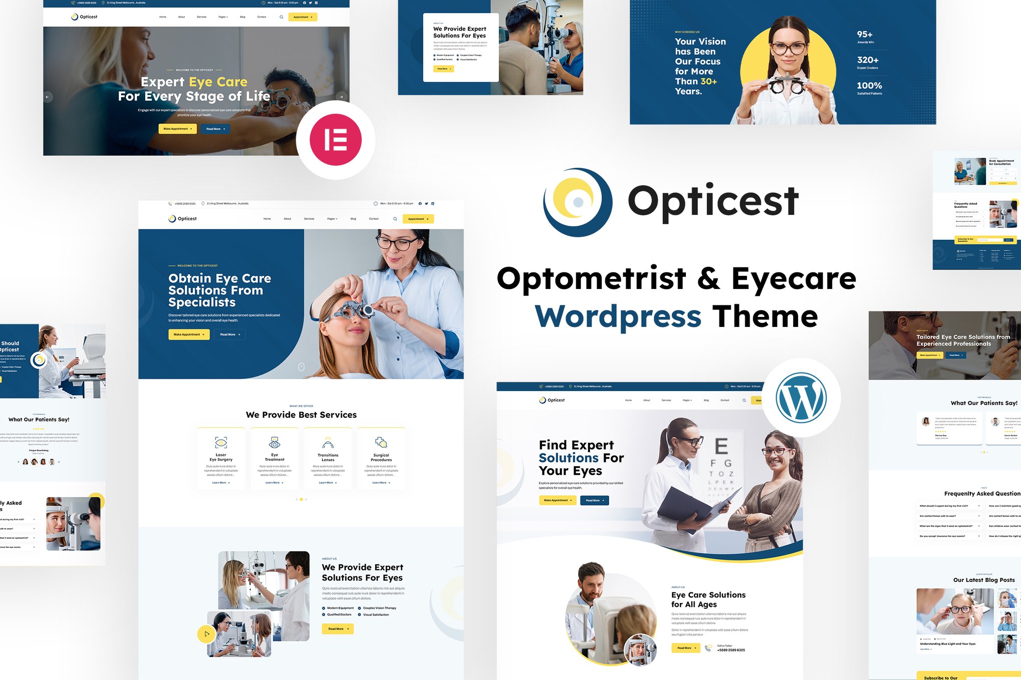 Opticest | Optometrist & Eyecare WordPress Theme