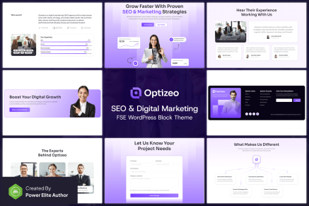 Optizeo – SEO Digital Marketing WP Block Theme