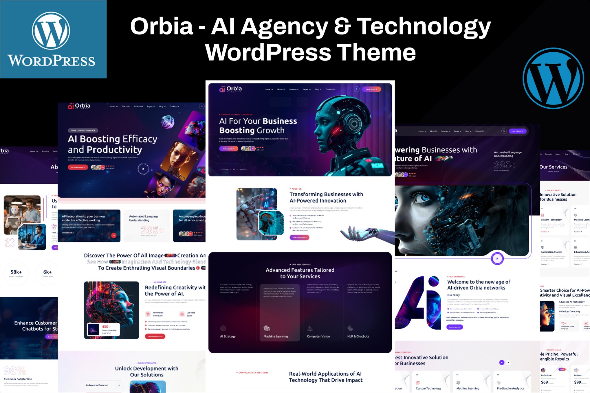 Orbia – AI Agency & Technology WordPress Theme
