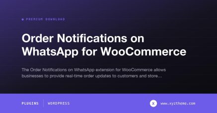 Order Notifications on WhatsApp for WooCommerce