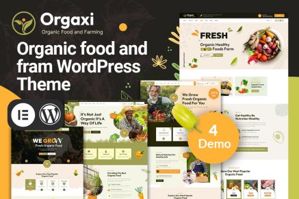 Orgaxi – Organic food and farm WordPress Theme