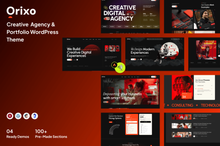 Orixo – Creative Agency & Portfolio WordPress Them