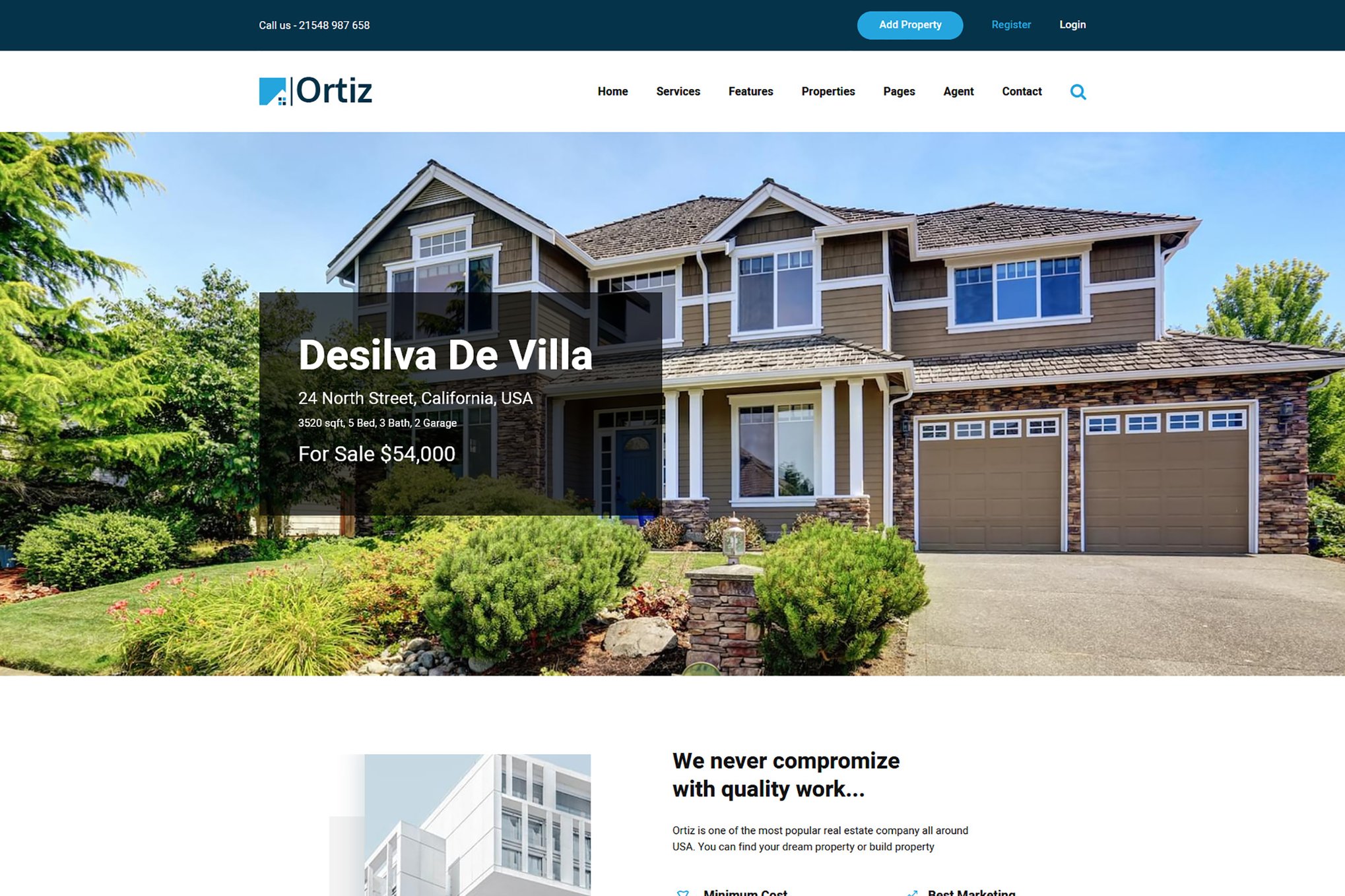 Ortiz – Real Estate HTML5 Template