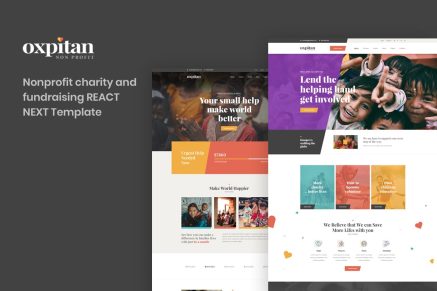Oxpitan – React Next Nonprofit Charity Template