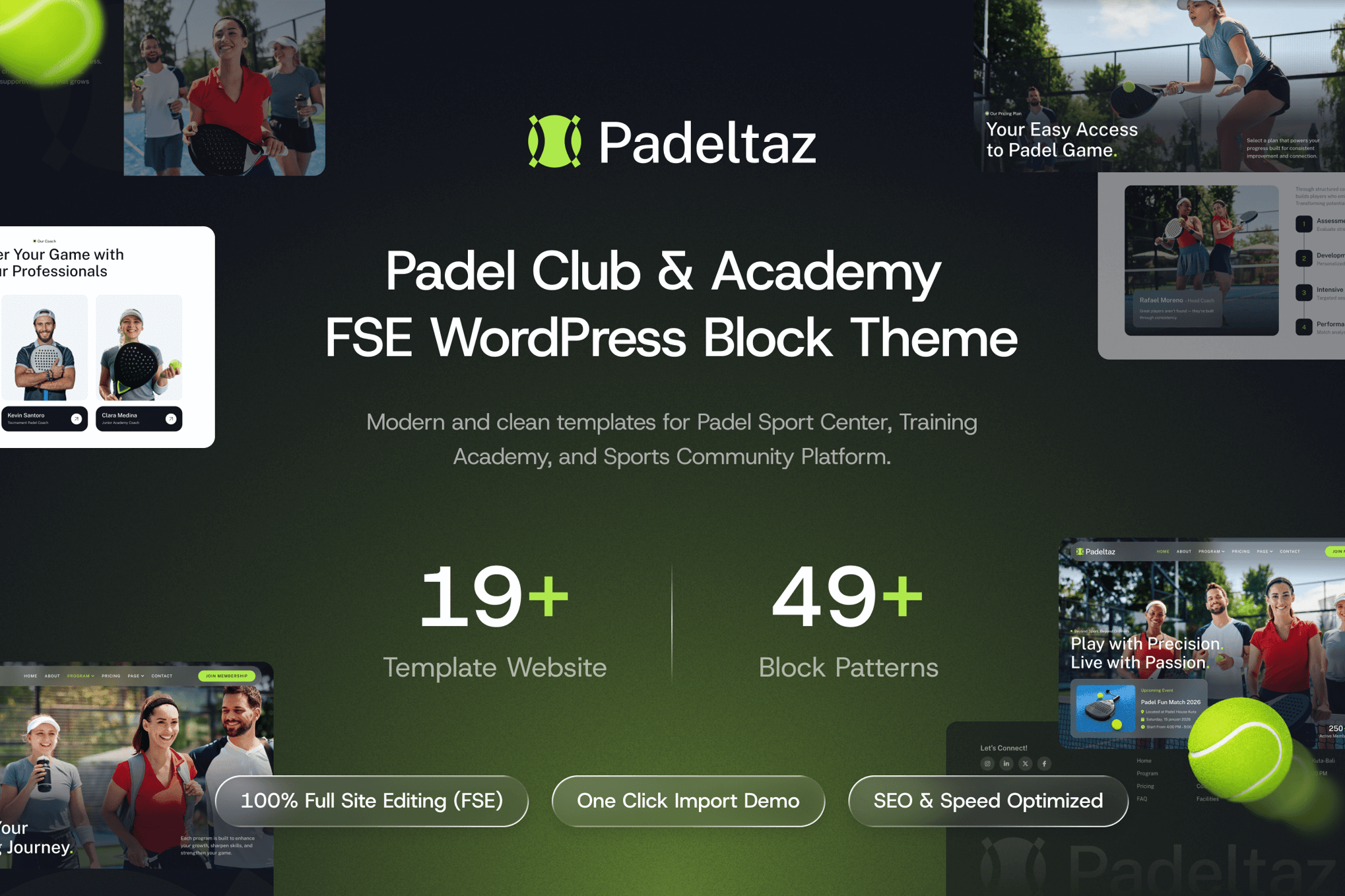 Padeltaz – Padel Club and Sports Academy WP Theme