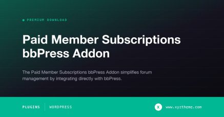 Paid Member Subscriptions bbPress Addon