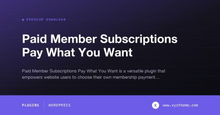 Paid Member Subscriptions Pay What You Want