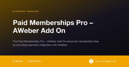 Paid Memberships Pro – AWeber Add On