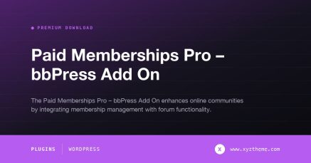 Paid Memberships Pro – bbPress Add On