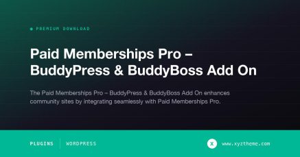 Paid Memberships Pro – BuddyPress & BuddyBoss Add On