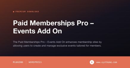 Paid Memberships Pro – Events Add On