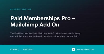 Paid Memberships Pro – Mailchimp Add On
