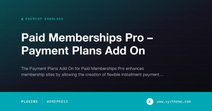 Paid Memberships Pro – Payment Plans Add On