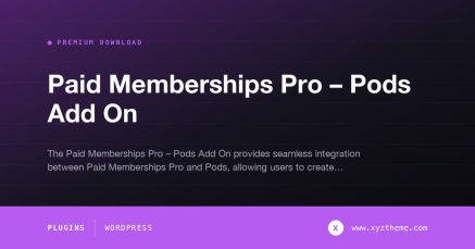 Paid Memberships Pro – Pods Add On