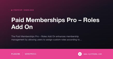 Paid Memberships Pro – Roles Add On