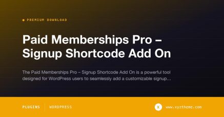 Paid Memberships Pro – Signup Shortcode Add On