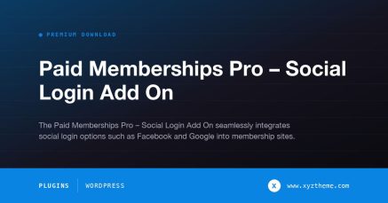 Paid Memberships Pro – Social Login Add On