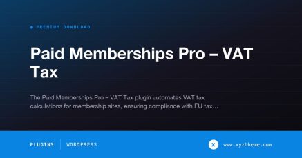 Paid Memberships Pro – VAT Tax