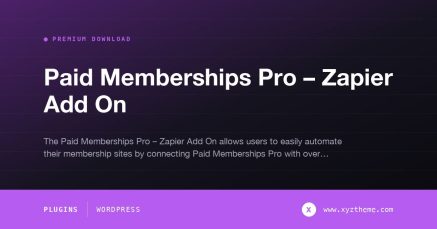 Paid Memberships Pro – Zapier Add On