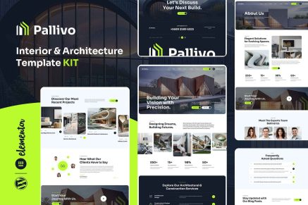 Pallivo – Interior & Architecture Elementor Template Kit