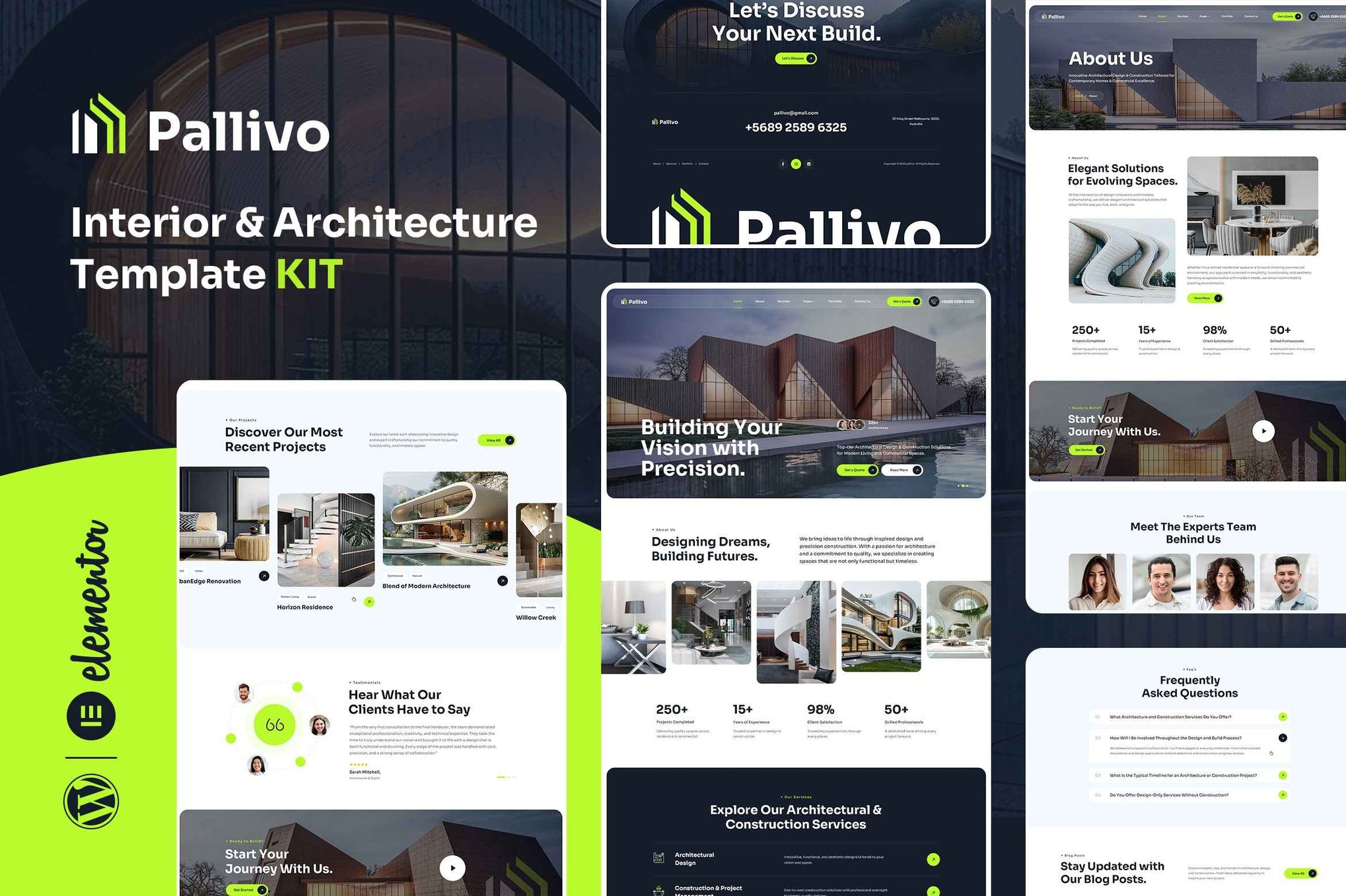Pallivo – Interior & Architecture Elementor Template Kit