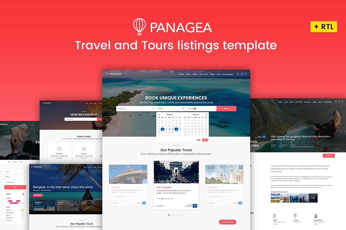 Panagea – Travel and Tours Listings Template