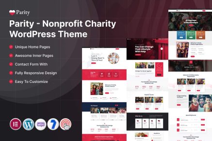 Parity – Nonprofit Charity WordPress Theme