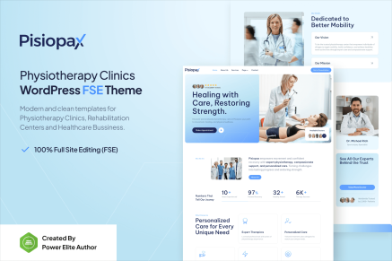 Pisiopax – Physiotherapy Clinic WordPress Theme