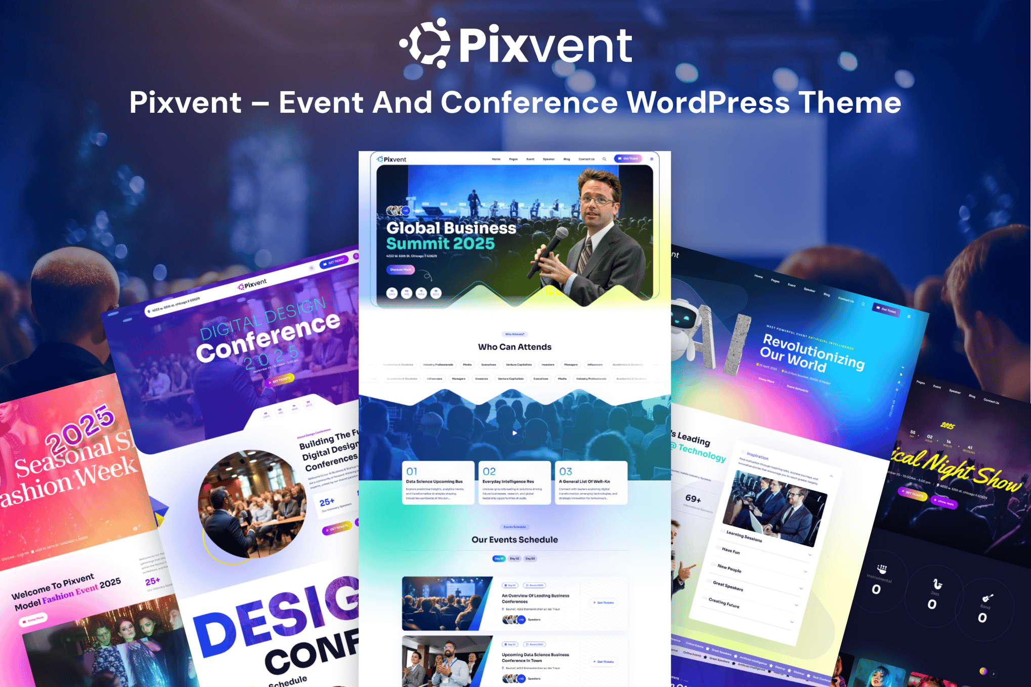 Pixvent – Event and Conference WordPress Theme
