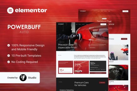 PowerBuff Auto – Car Detailing & Vehicle Protection Template Kit