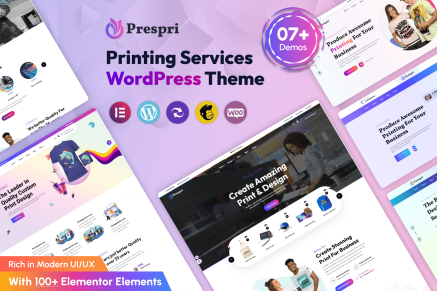 Prespri – Printing Services WordPress Theme