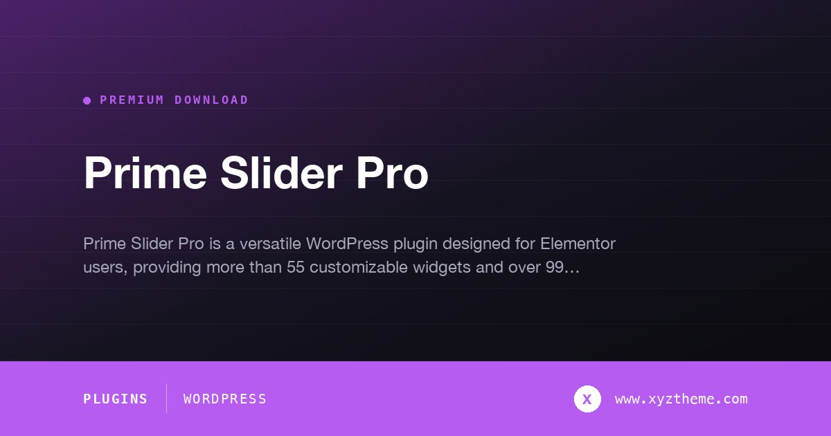 Prime Slider Pro