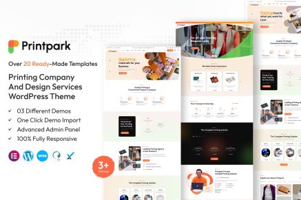 PrintPark – Printing Company WordPress Theme