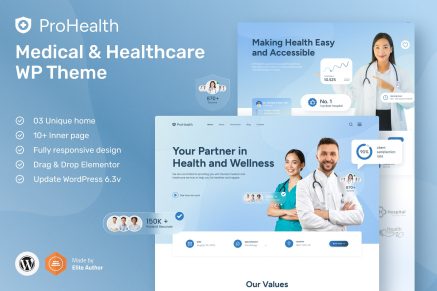 ProHealth – Creative Medical & Healthcare WP Theme