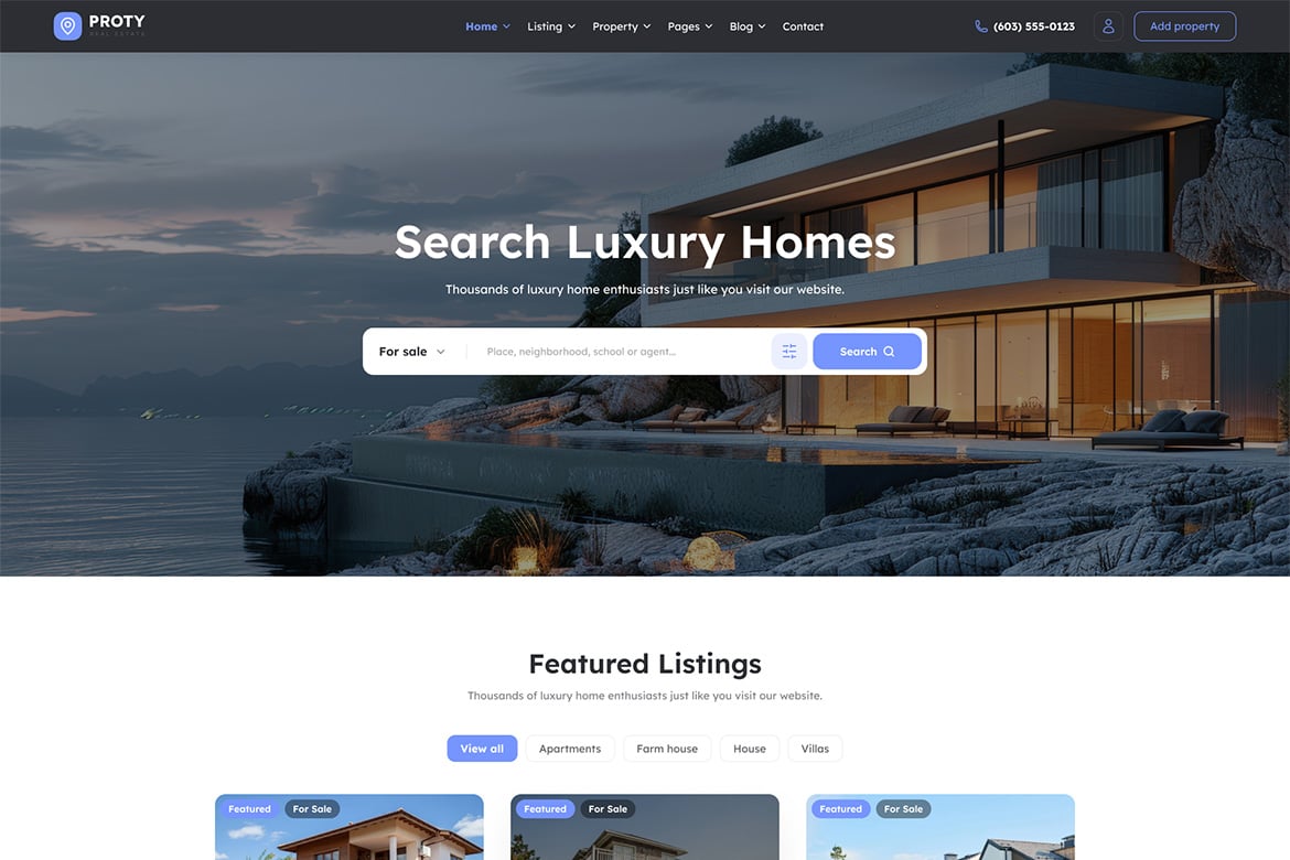 Proty – Real Estate WordPress Theme