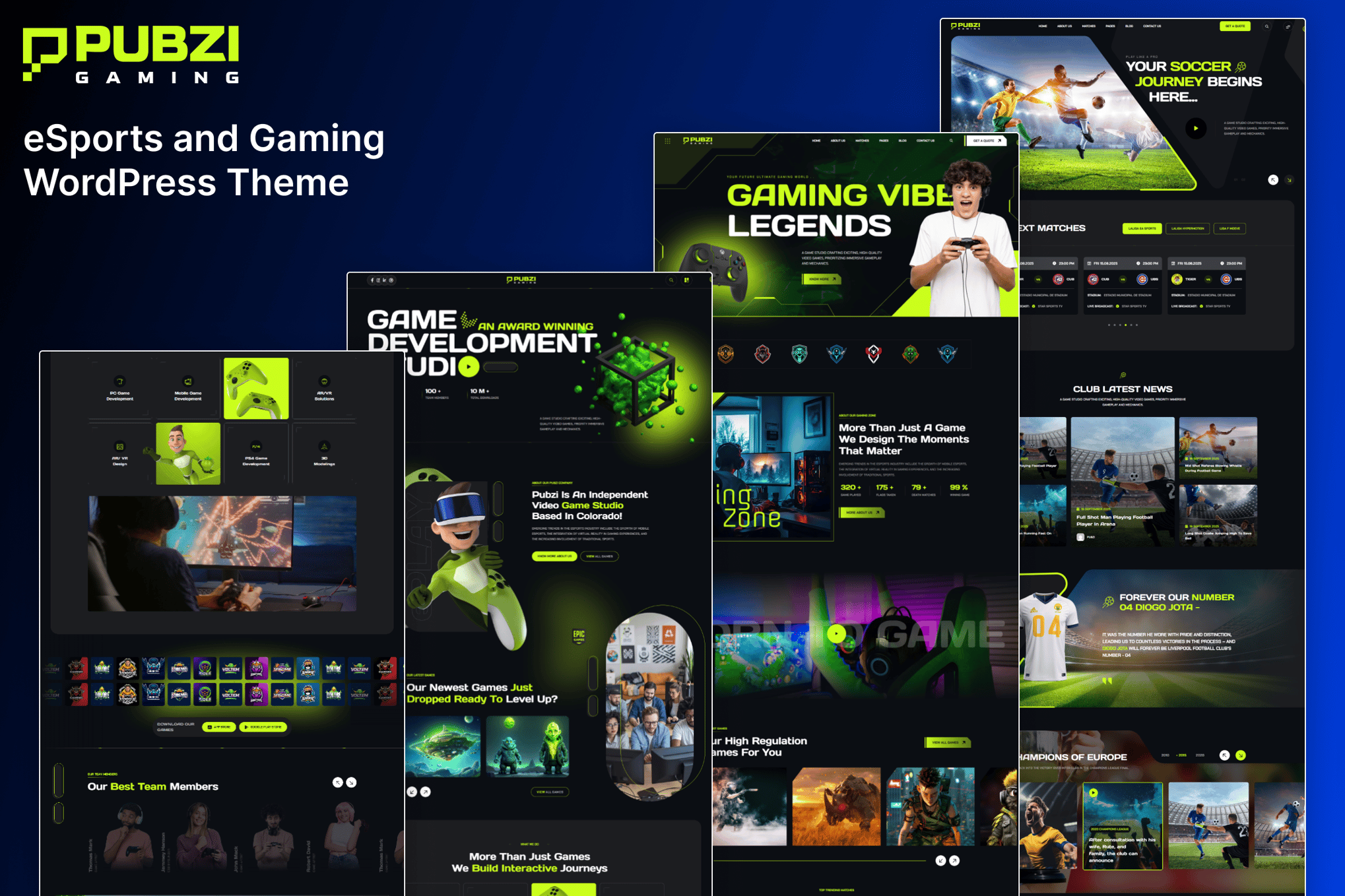 Pubzi – eSports and Gaming WordPress Theme